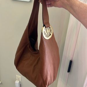 Michael Kors Camel Tan Leather Hobo Shoulder Bag
